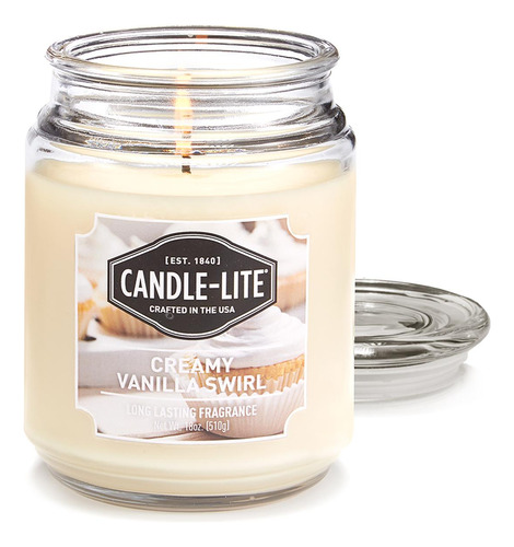 Vela 18 Oz Creamy Vanilla Swirl Candle Lite (3297553)