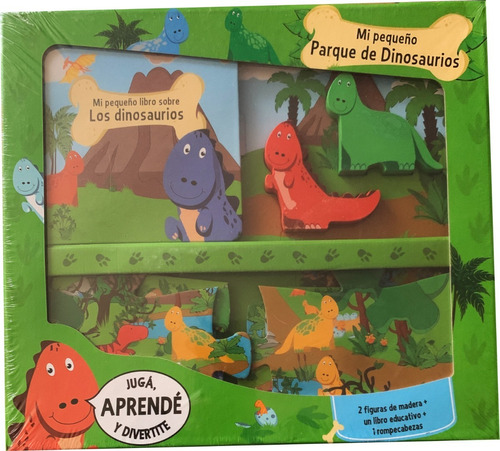 Juego Educativo Mi Pequeño Parque De Dinosaurio Puzzle Libro