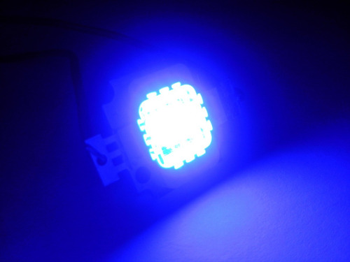  Led Royal Blue 10w 45mil Chip/paquete 8pzs + Lupa Adaptable