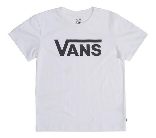 Remera Vans Modelo Flying V Blanco Exclusiva Mujer