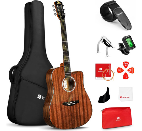 Guitarra Acústica, Kit De Guitarra Acústica Cutaway P...