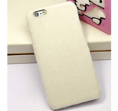 Funda Peluche Para iPhone Fur Terciopelo Dama Mujer Gamuza