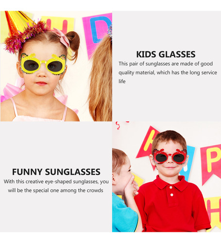 Gafas De Sol Novedosas Para Decorar 2 Pares