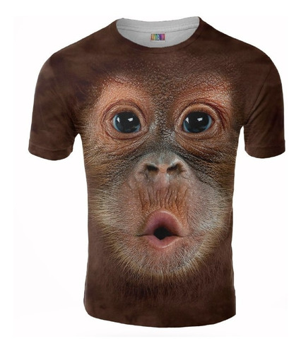 Remera Mono Orangutan Soplando Artemix Ax-0279 