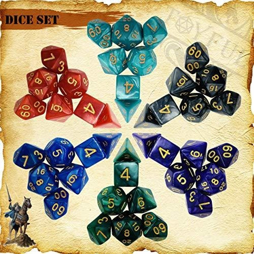 6 Juegos De Dados Dnd Dados Poliédricos Dungeons Dragons Rol