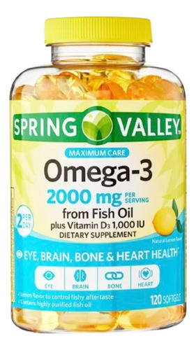 Omega-3 2.000mgx120 +d3 1.000iu - Unidad a $1375