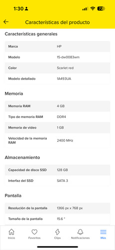 Ultrabook 15-dw0083wm 15.6 - (Usado)