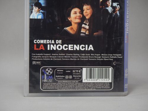 Dvd Comedia De La Inocencia Isabelle Huppert Ah2