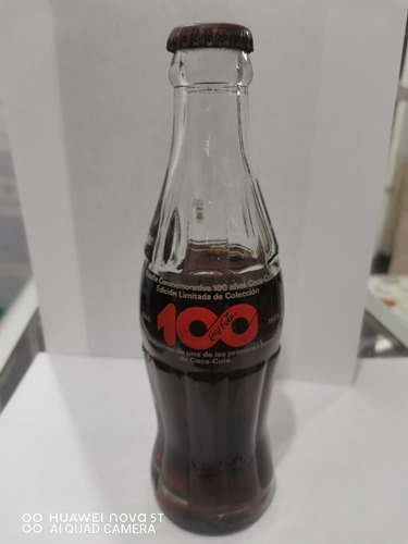 Botella Coca Cola Clásica Conmemorativa 100 Años