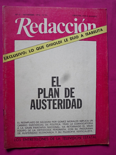 Revista Redaccion N° 21 Vol: 2 Año: 1974