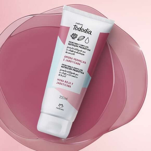 Natura Crema Corporal Y Exfoliante Todo Día Mora Roja Y Jabuticaba