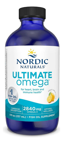 Nordic Naturals Ultimate Omega 3 Líquido 2840mg Limon 237ml