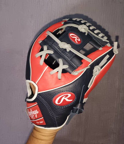 Guante De Beisbol 11.5 Pulgadas Rawlings Select Azul Rojo