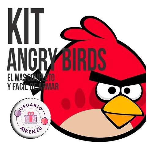 Angry Birds Kit Imprimible + Tarjetas  + Promo 2 X 1