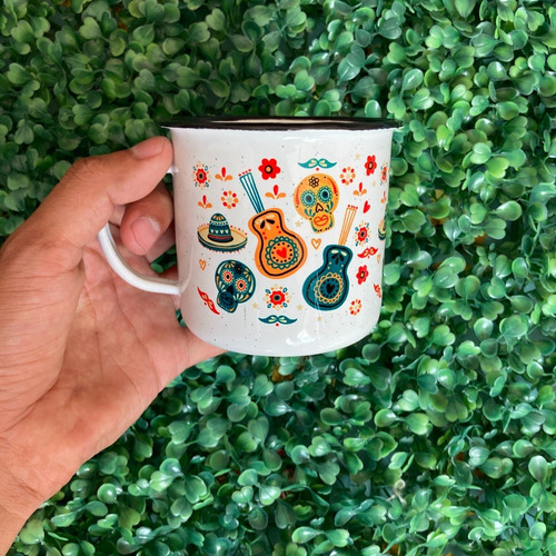 Imagen 7 de 10 de 48 Mini Tazas 6oz Peltre Mayoreo Tenangos Diseño Mexicanos
