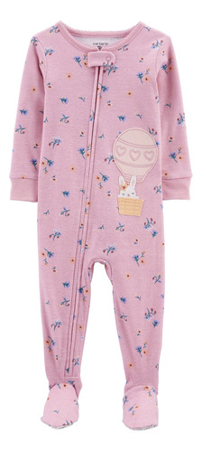 Pijama 1 Pieza De Algodón Con Pie Diseño Floral Carters 2n