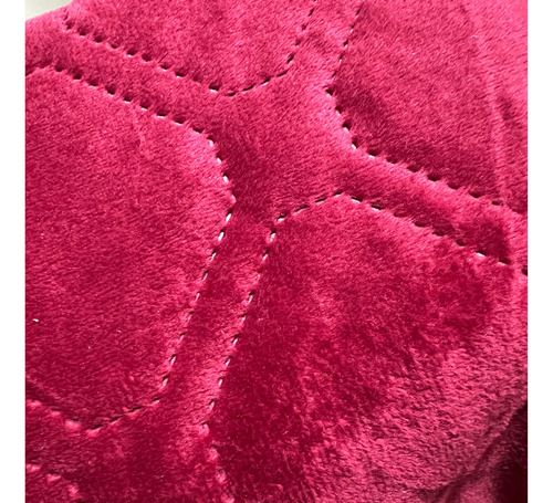 Fundas De Almohadas Con Diseño Gamuza Colores 50x75 Color Rojo