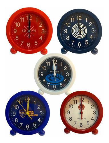Reloj Despertador Boca Juniors Futbol Oficial Hermosos Azul