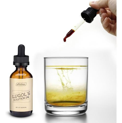 Frasco Gotero De Vidrio Lugol's Solution Epothex 2% W/v, 60