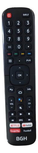 Control Remoto Bgh Original Erf2m60b Comando De Voz Negro