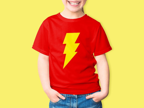 Camiseta Infantil Super Heróis Shazam 100% Algodão