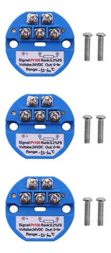 Transmisor De Temperatura 3x Rtd Pt100 Dc24v Menos 50 - 100