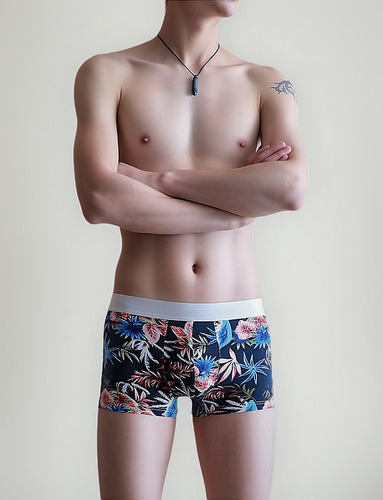 Calzoncillos Tipo Bóxer Para Hombre Con Estampado De Moda