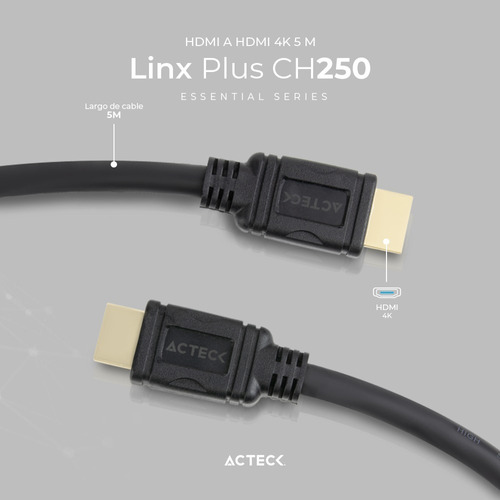 Cable Acteck Linx Plus Ch250 4k 5m Hdmi Ac-934787