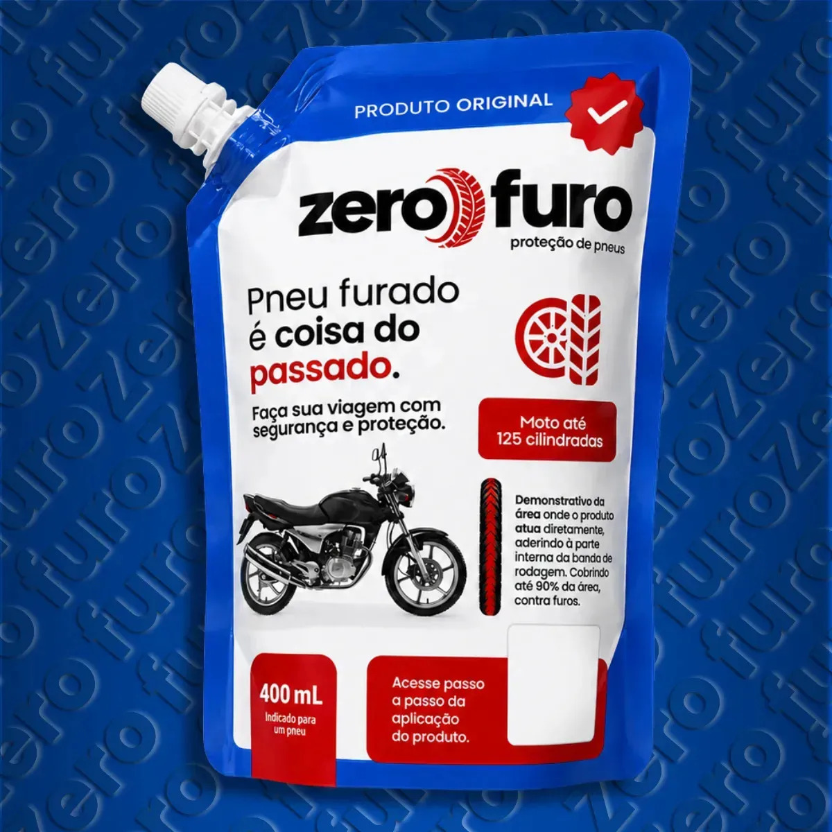 Selante Preventivo Contra Furos De Pneus Zero Furo 400ml