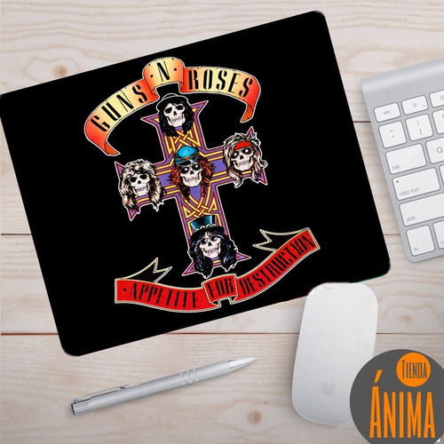 Mouse Pad Diseño Guns And Roses