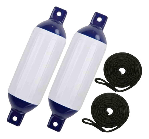 2 Protectores De Guardabarros Para Cuerda G0 Negro Azul