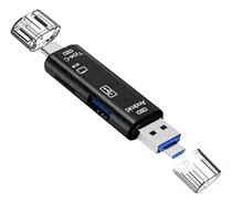 Comprar Lector Memorias Microsd 2 En 1 Entradas Tipo C Microusb, Usb