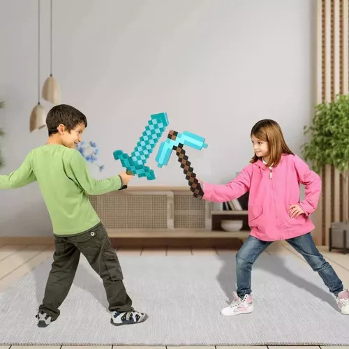 Espada De Espuma Y Pico De Diamante Minecraft Niños Juguetes