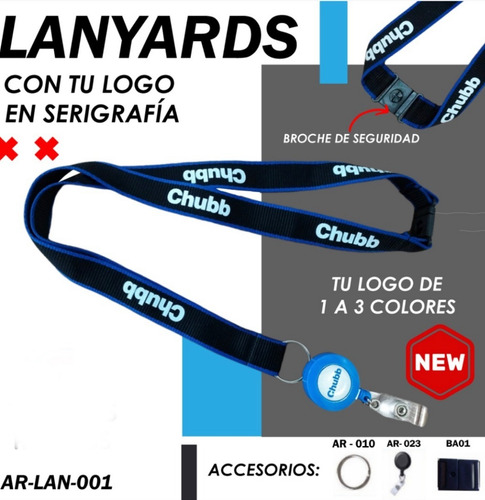 Lanyard Cintas Porta Carnets Llaveros Pulseras Bordadas Logo