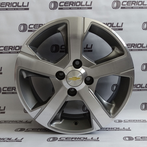 Par De Rodas Onix Ltz 2017 Aro 14 Celta Corsa Cor Grafite Diamantado Claro
