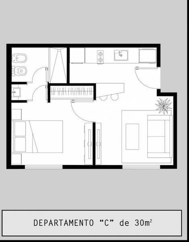 Imagen 2 de 3 de Venta Dos Ambientes En Pozo
