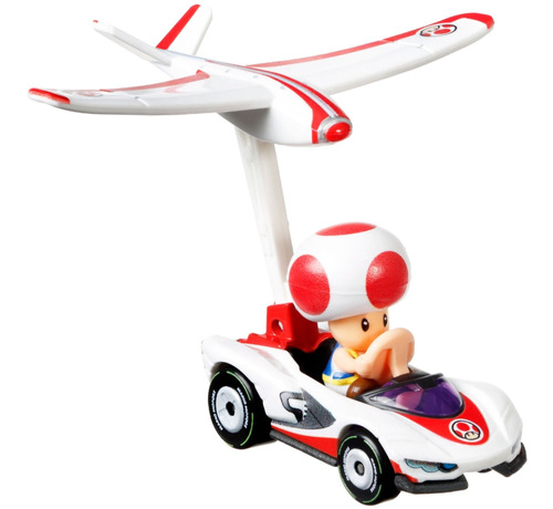 Mariokart Hot Wheels Gliders - Toad P Wing Plane