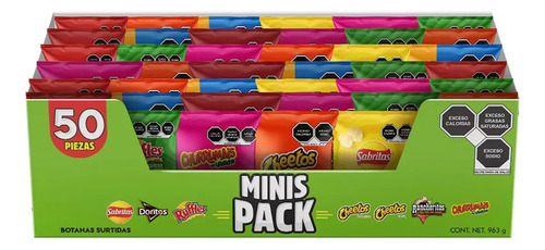 Sabritas Pack Surtido De Botanas Tamaño Mini