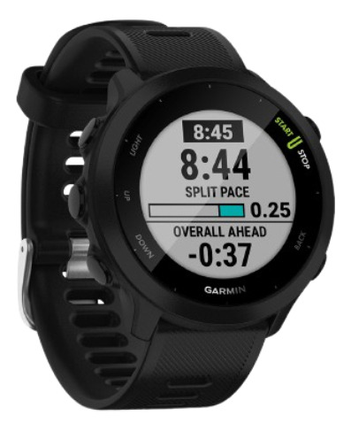 Reloj 0100256200 Forerunner 55 Negro Garmin Black Milanese Black Negro