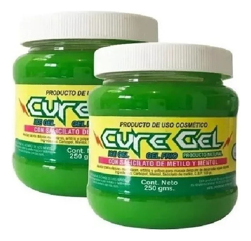 Cure Gel Para Dolores Musculares 2 Pzas.