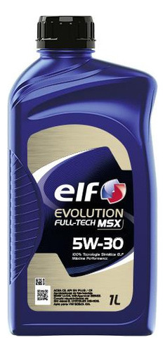 Aceite Elf Evolution Fulltech Msx 5w30 Sintético 1 Litro