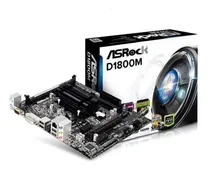 Comprar Placa Mãe Asrock D1800m + Processador Dual Core D1800 2,41 Cor Preto