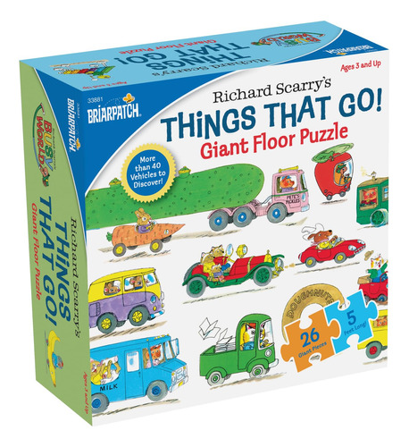 Richard Scarry Things That Go Seek And Find Giant Floor Puz.