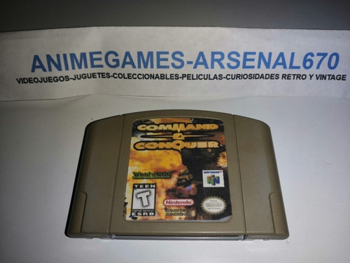 Nintendo 64 Command & Conquer N64 Portada Reimpresa (Usado)