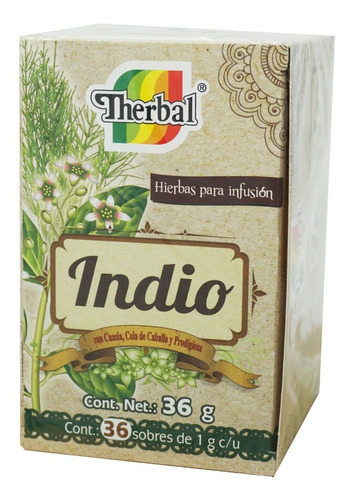 Imagen 4 de 5 de Té Indio (36 Sobres) Therbal