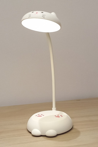 Imagen 3 de 6 de Lampara De Mesa Recargable Y Táctil Motivo De Gato