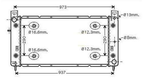 Radiador Importado Hummer H2 6.0 2002 A 2005