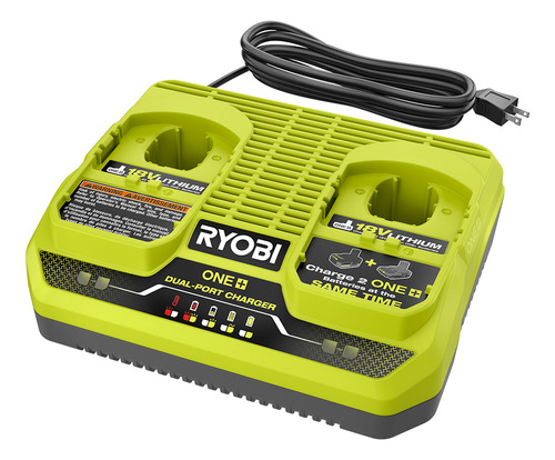 Cargador Para 2 Baterias Ryobi De 18v