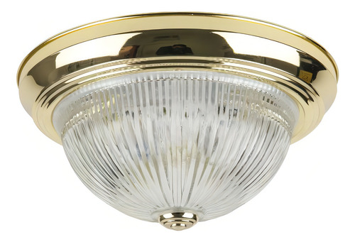 Lámpara De Techo Cúpula 28 Cm Vidrio Transparente
