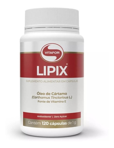 Lipix 120 Caps - Oleo De Cartamo -  Vitafor